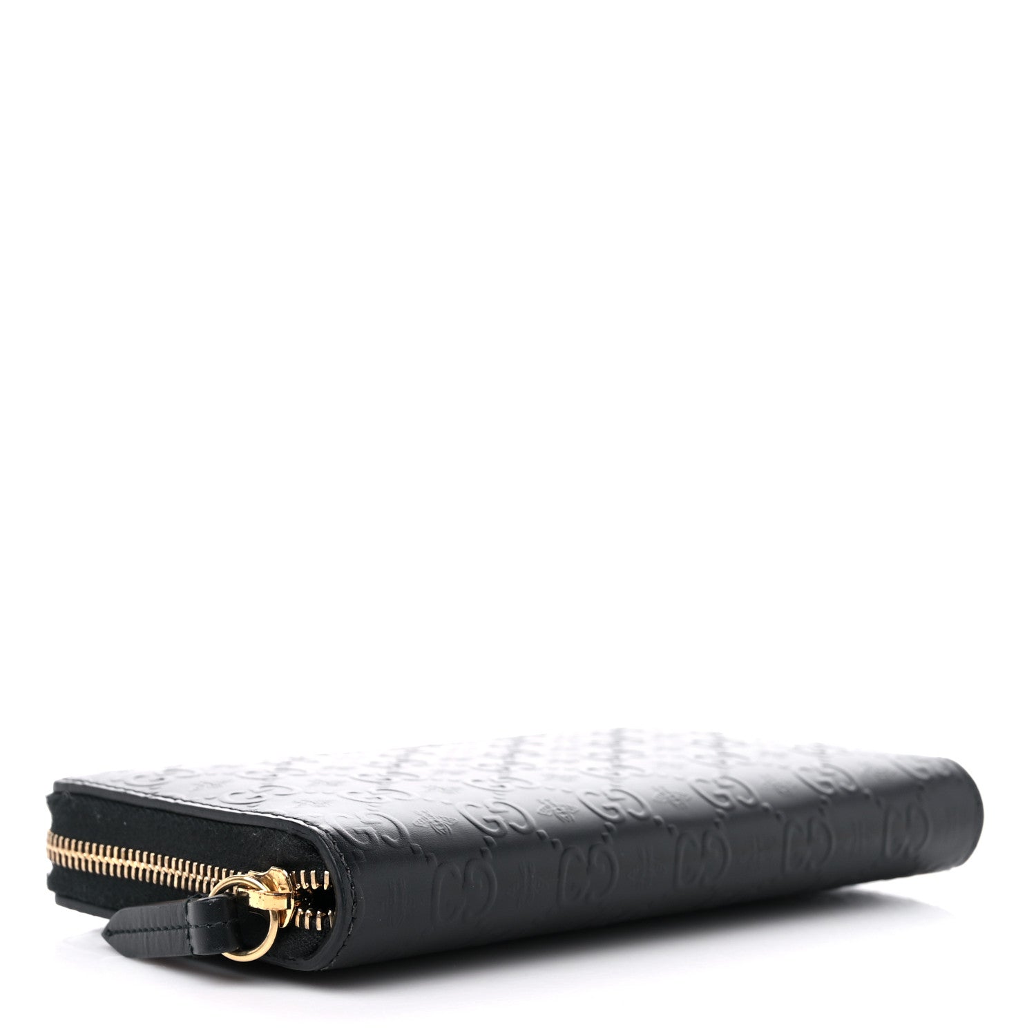 Gucci Guccissima Signature Microguccissima Bree Zip Around Wallet Black 4 of 12