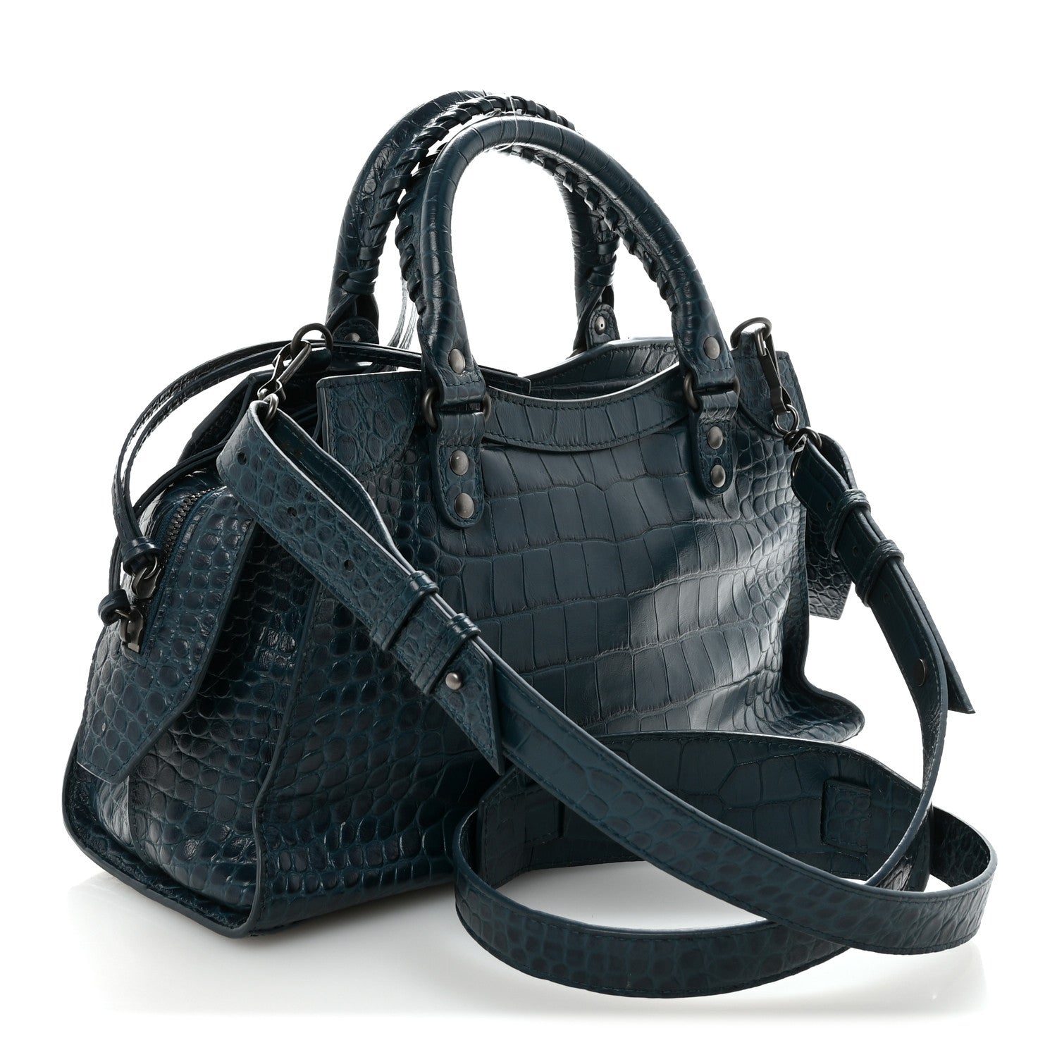 BALENCIAGA ネオクラシック シティ クロコダイル Balenciaga Extra Supple Calfskin Crocodile Embossed Neo Classic