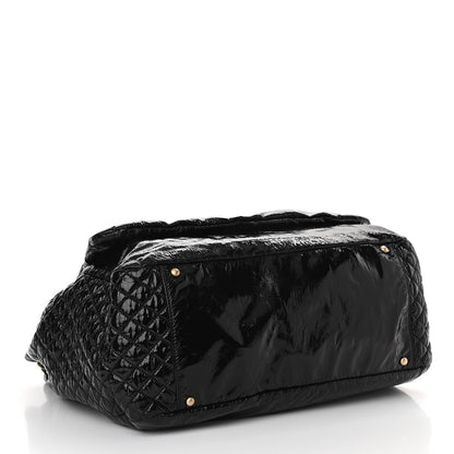 Chanel Vinyl XL Rock and Chain Flap Black 4 of 10