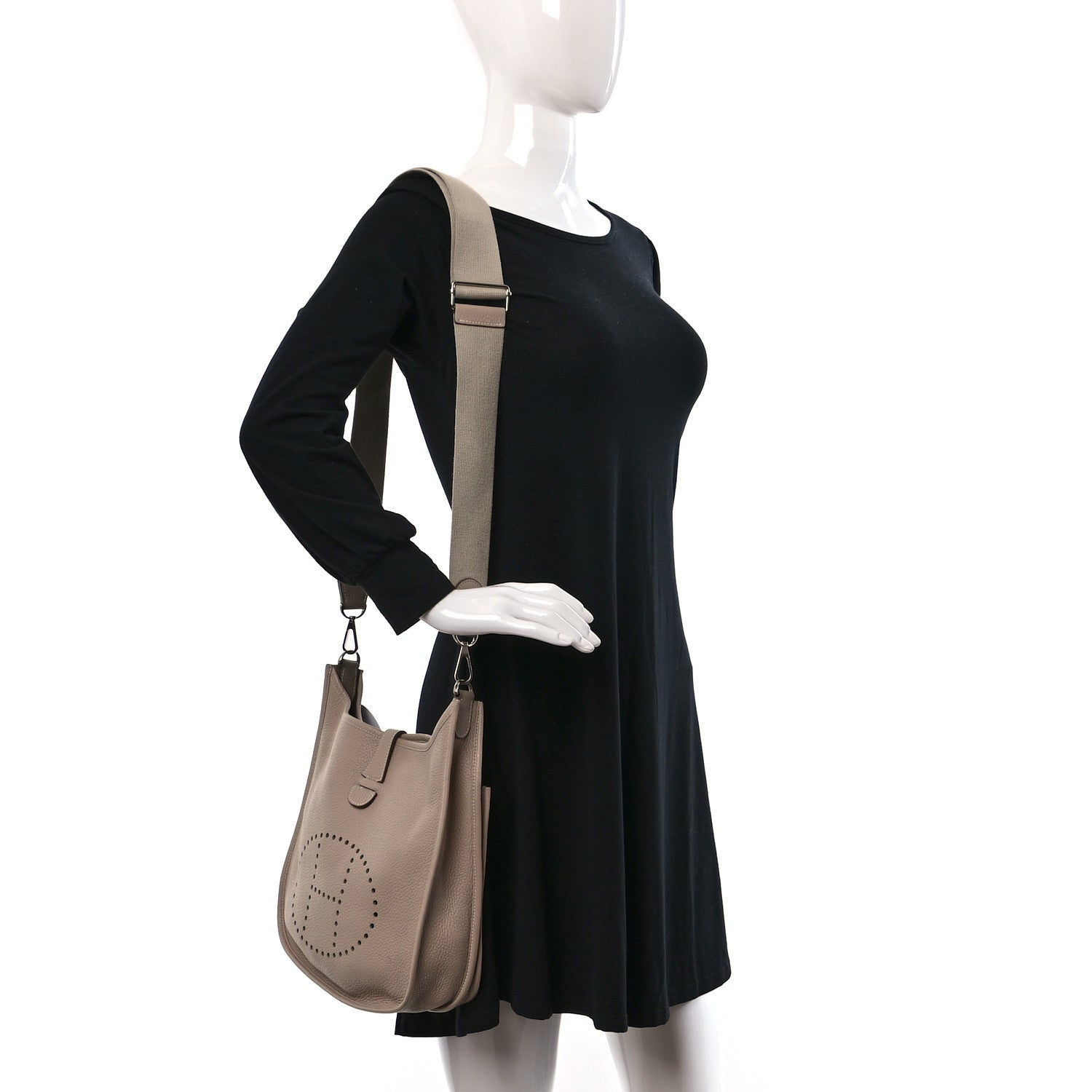 Hermes Taurillon Clemence Evelyne III PM Gris Tourterelle 2 of 9