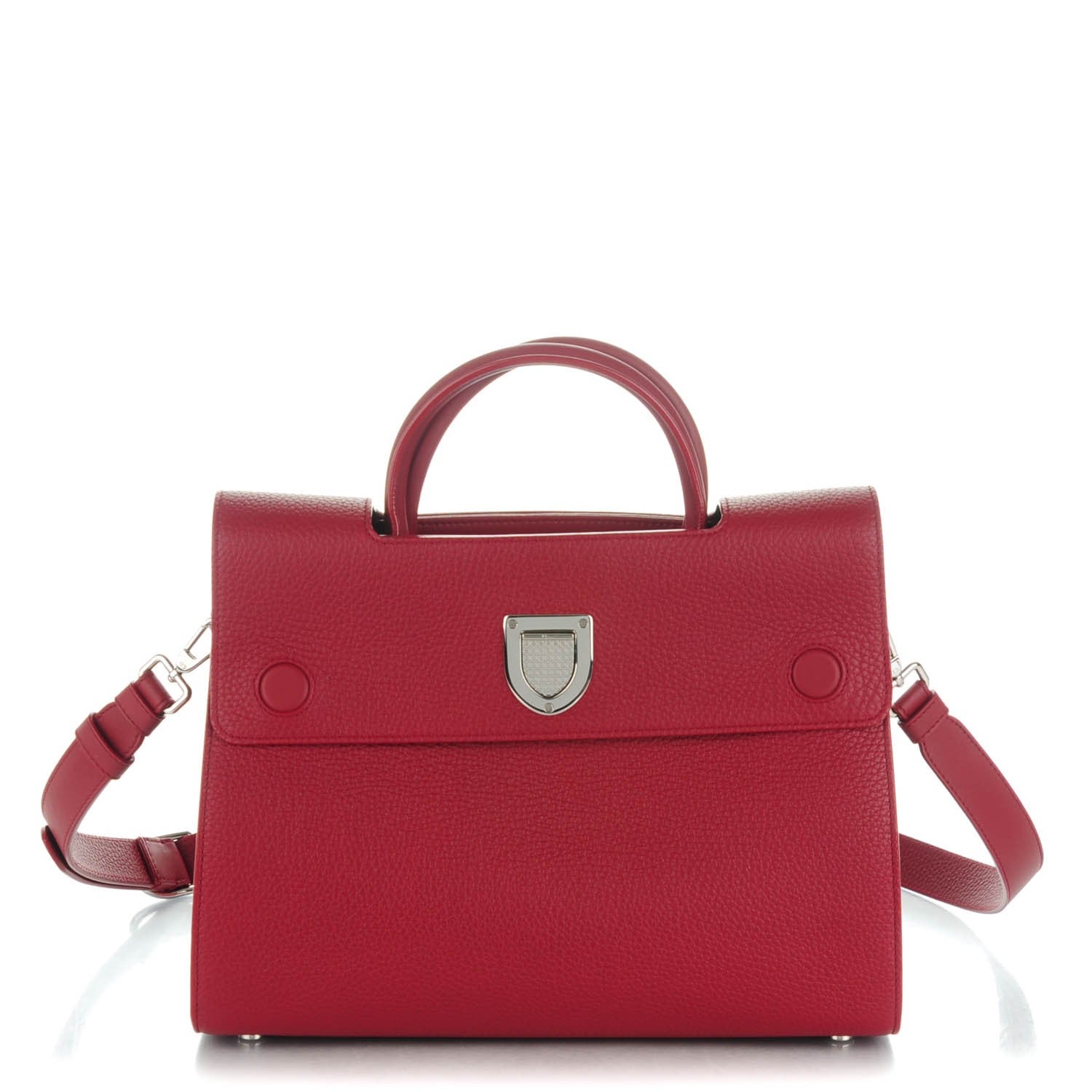 Christian Dior Bullcalf Medium Diorever Flap Indian Red 1 of 7