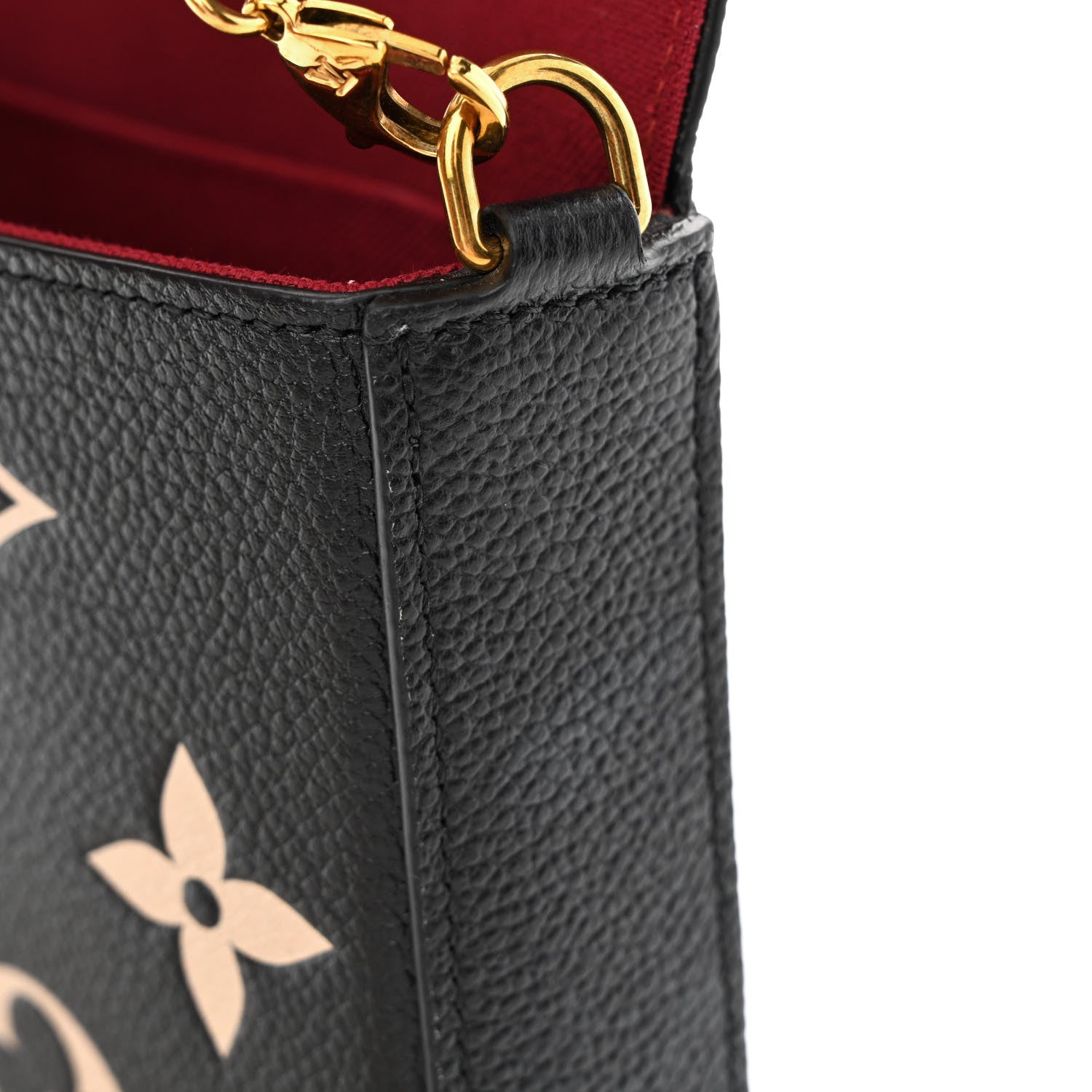 Louis Vuitton Empreinte Monogram Giant Felicie Pochette Black Beige 10 of 13