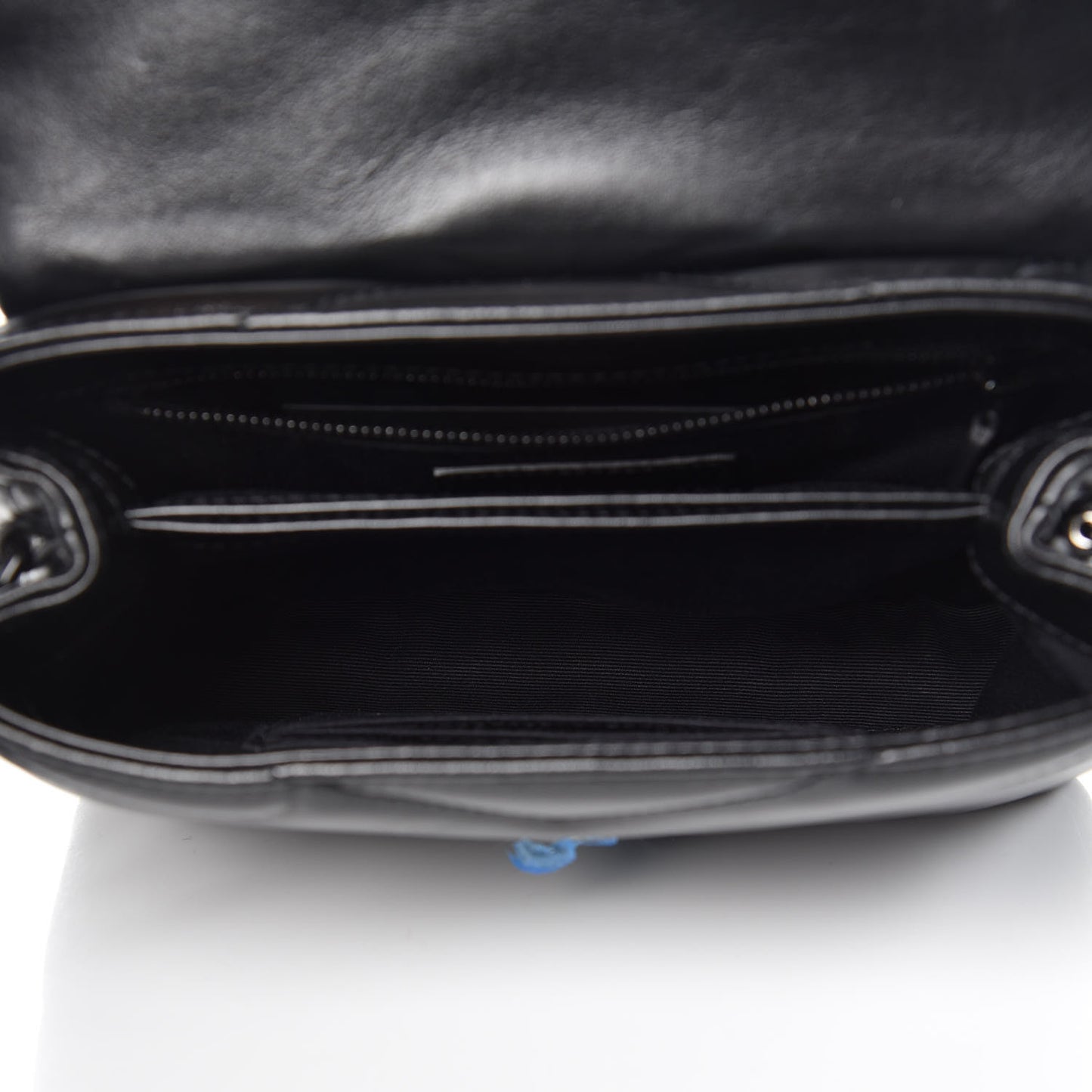 Calfskin Y Quilted Monogram Toy Loulou Crossbody Bag Black