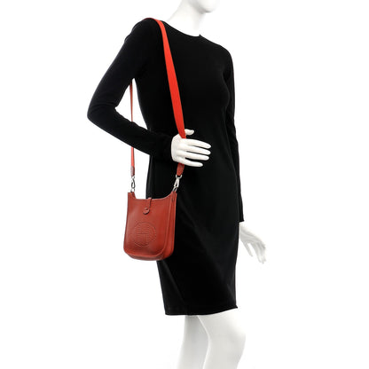 Hermes Taurillon Clemence Amazone Evelyne TPM Sienna 2 of 7