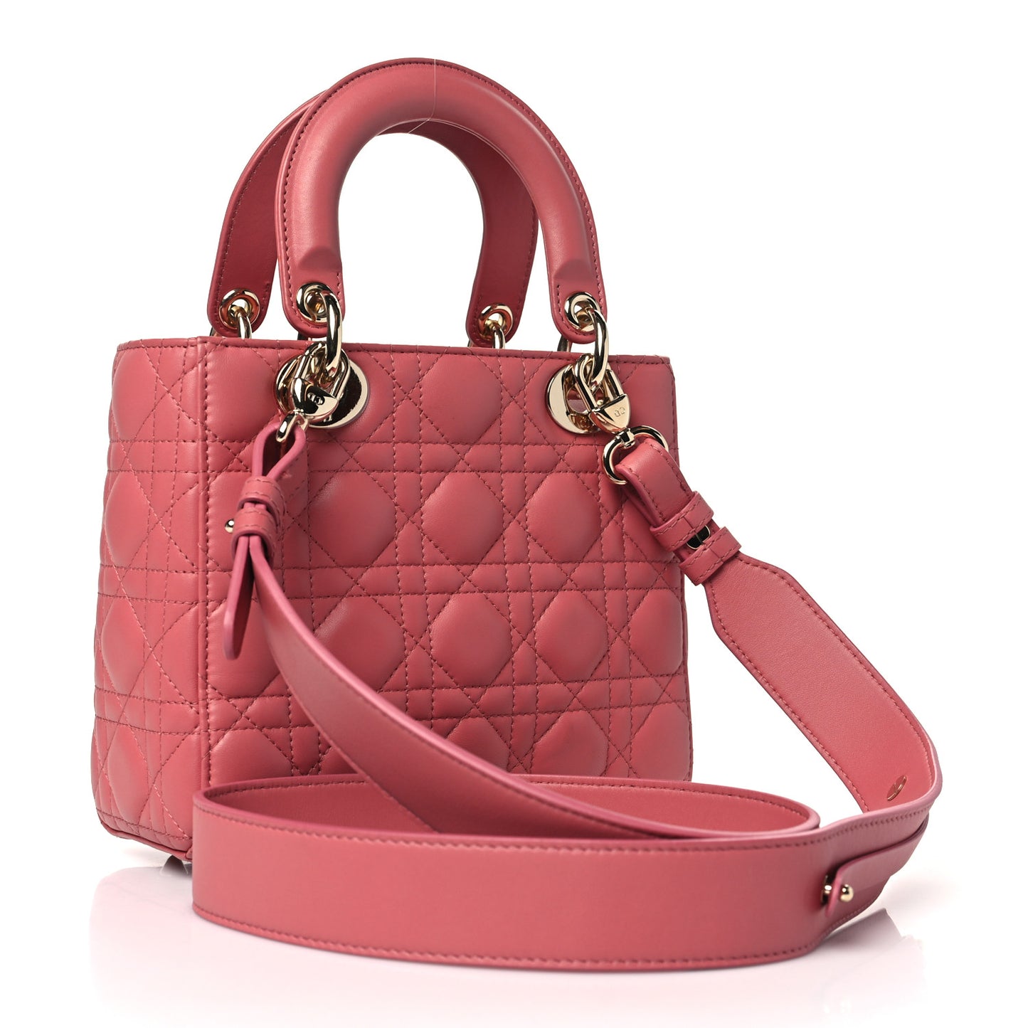 Lambskin Cannage Small My ABCDior Lady Dior Pink Honey