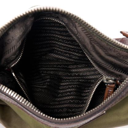 Prada Tessuto Nylon Twist Shoulder Bag Bruciato 6 of 15