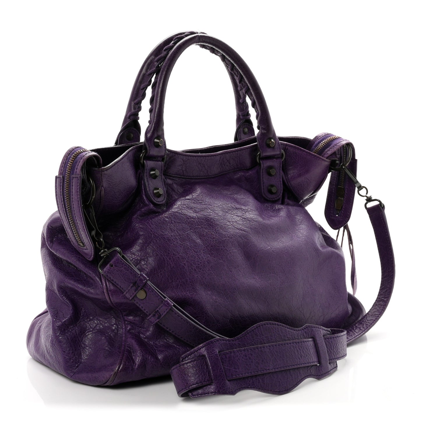 Agneau Classic Hardware Velo Dark Violet