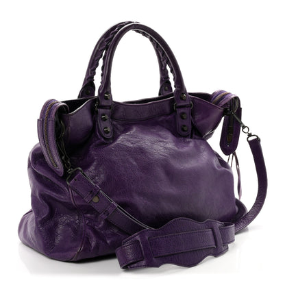Balenciaga Agneau Classic Hardware Velo Dark Violet 4 of 12
