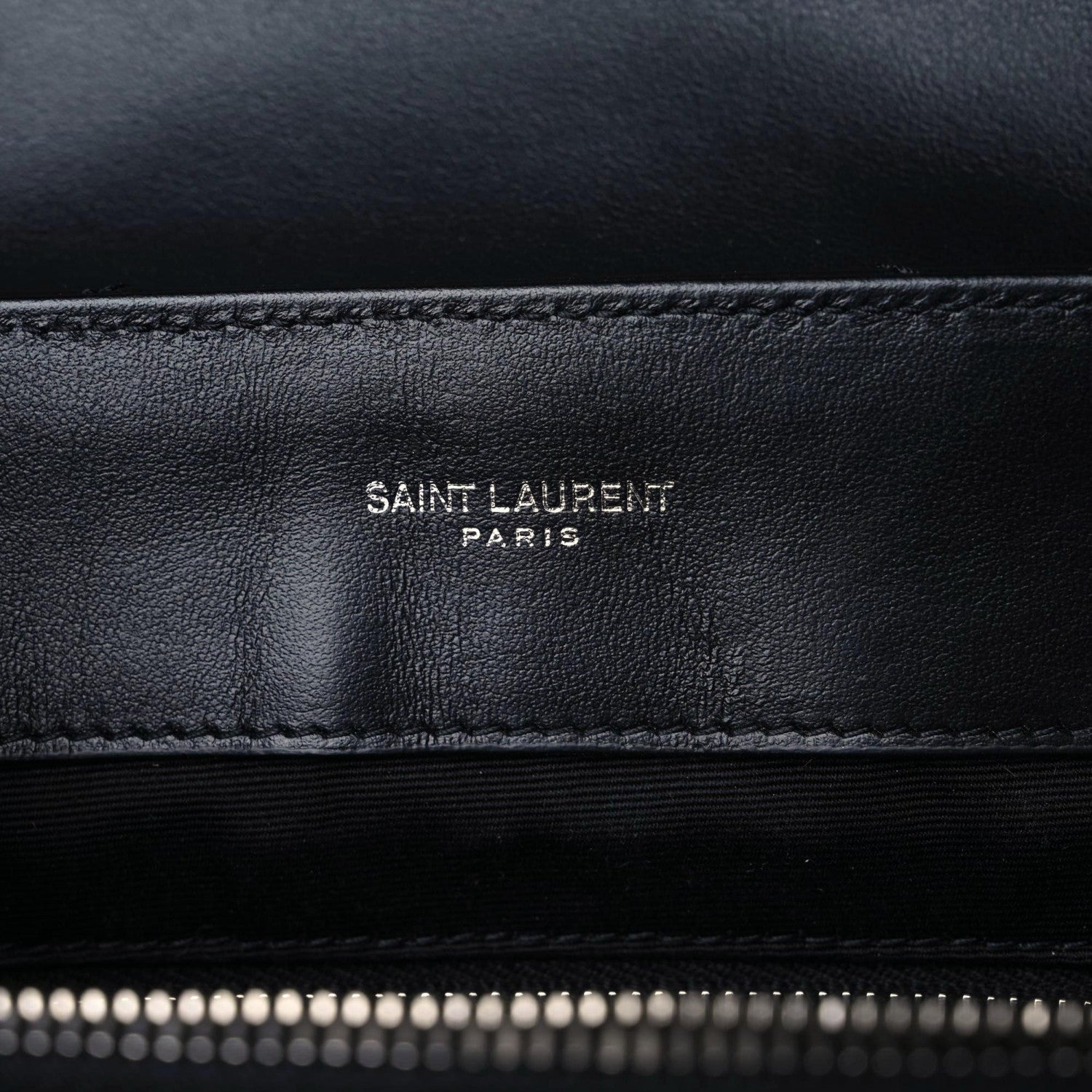 Saint Laurent Calfskin Y Quilted Monogram Large Loulou Chain Satchel Black 12 of 14
