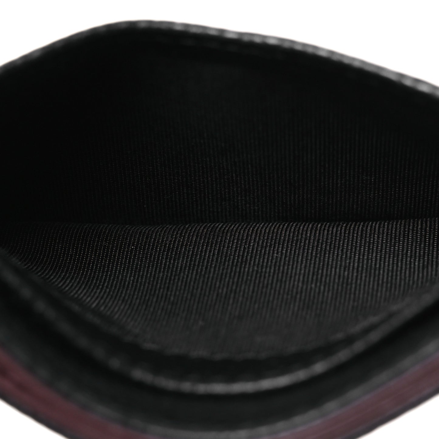 Caviar Quilted Card Holder Black
