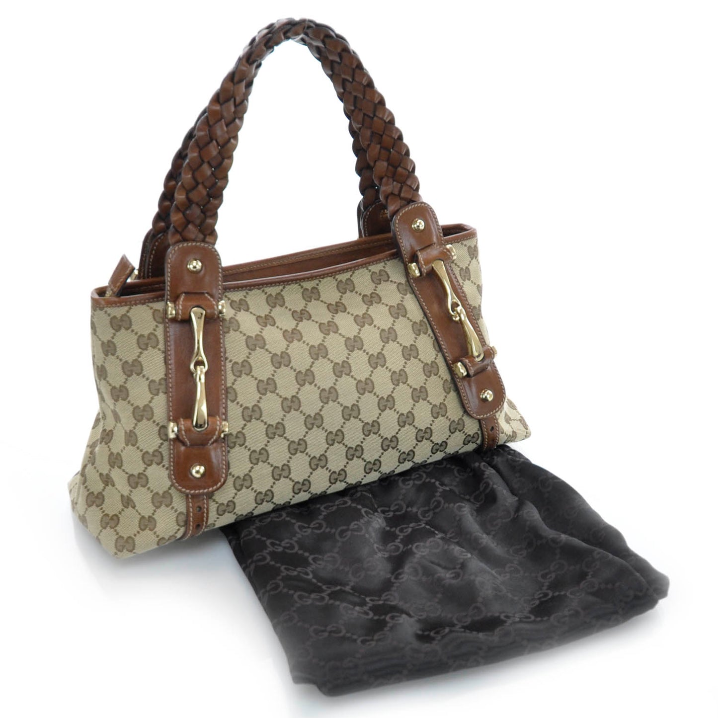 Canvas Monogram Pelham Tote Brown
