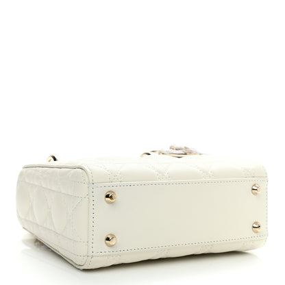 Christian Dior Lambskin Cannage Mini Lady Dior White 4 of 12
