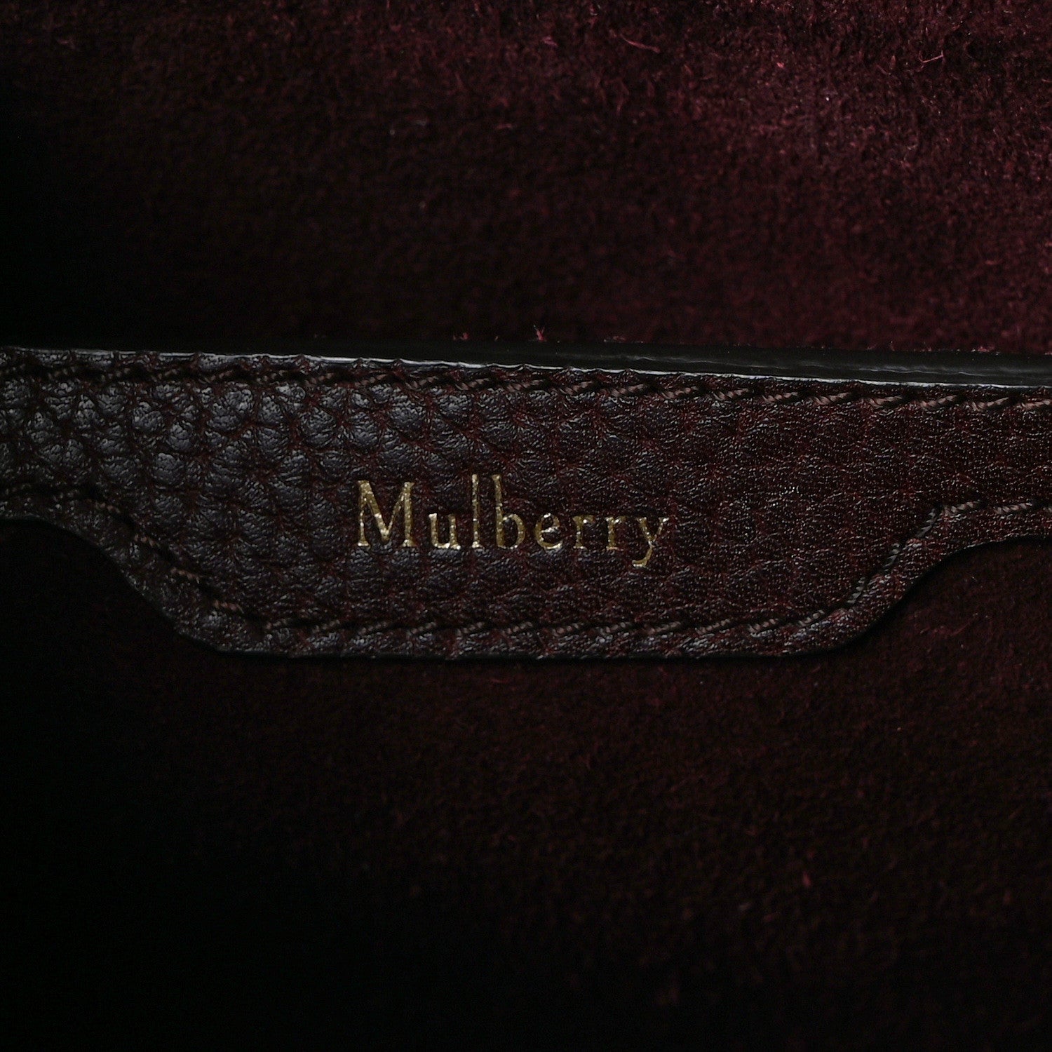 Mulberry Grain Vegetable Tanned Calfskin Zipped Bayswater Oxblood 6 of 12