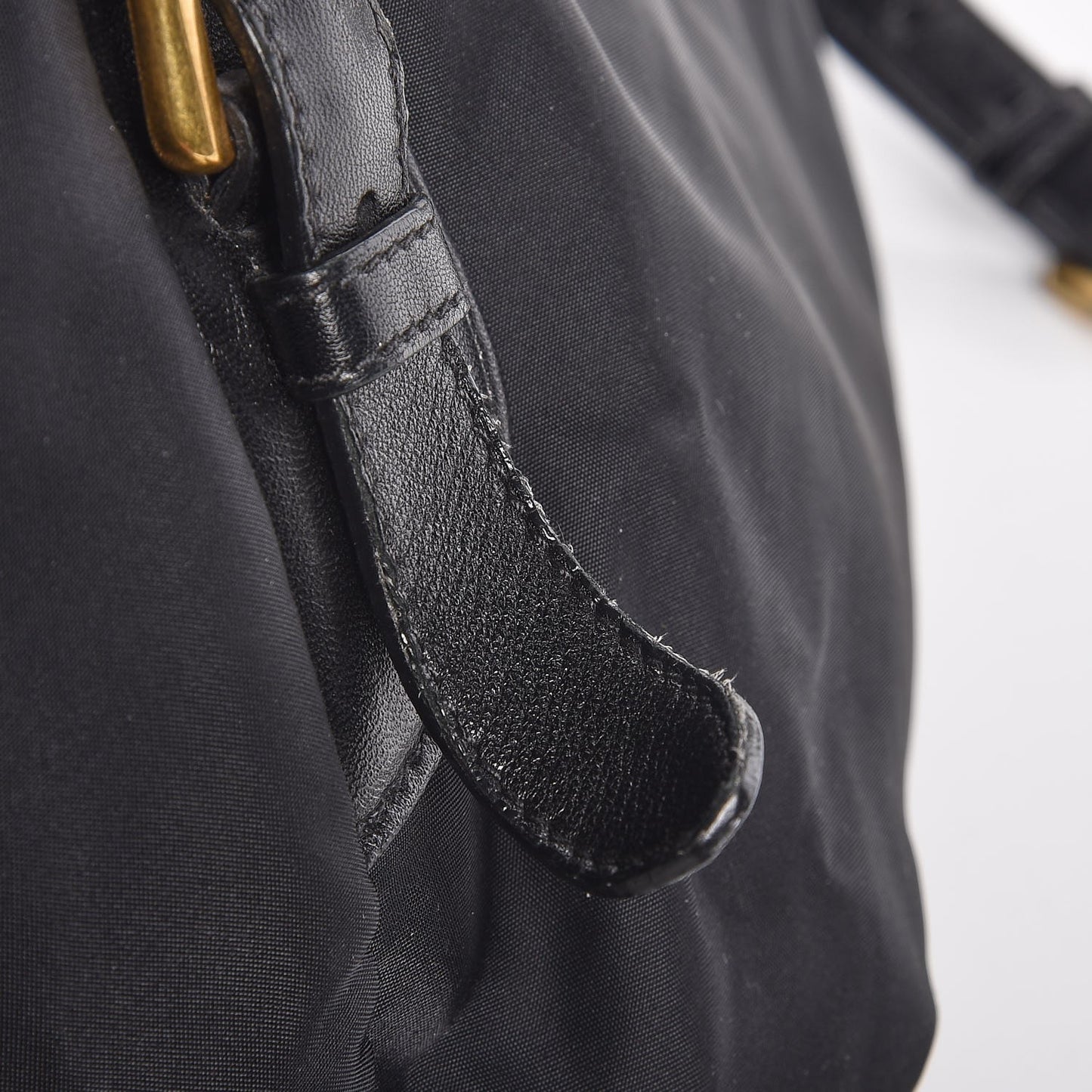 Tessuto Nylon Jacquard Logo Aviator Satchel Black