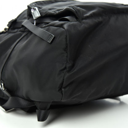 Prada Nylon Vela Saffiano Medium Cinch Backpack Black 6 of 9