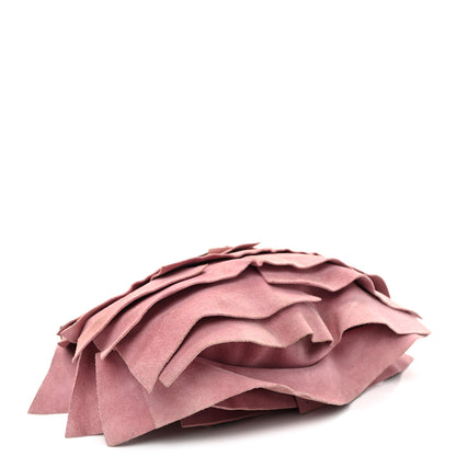 Saint Laurent Suede Ruffle Horn Saint Tropez Pink 4 of 10