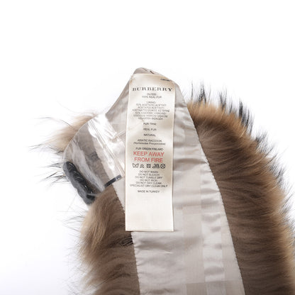 Burberry Raccoon Fur Stole Brown 3 of 3