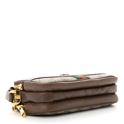 Gucci GG Supreme Monogram Web Mini Ophidia GG Bag Brown 4 of 10