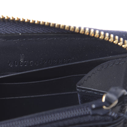 Gucci Monogram Web Rania Bee Star Zip Around Wallet Dark Blue 7 of 7