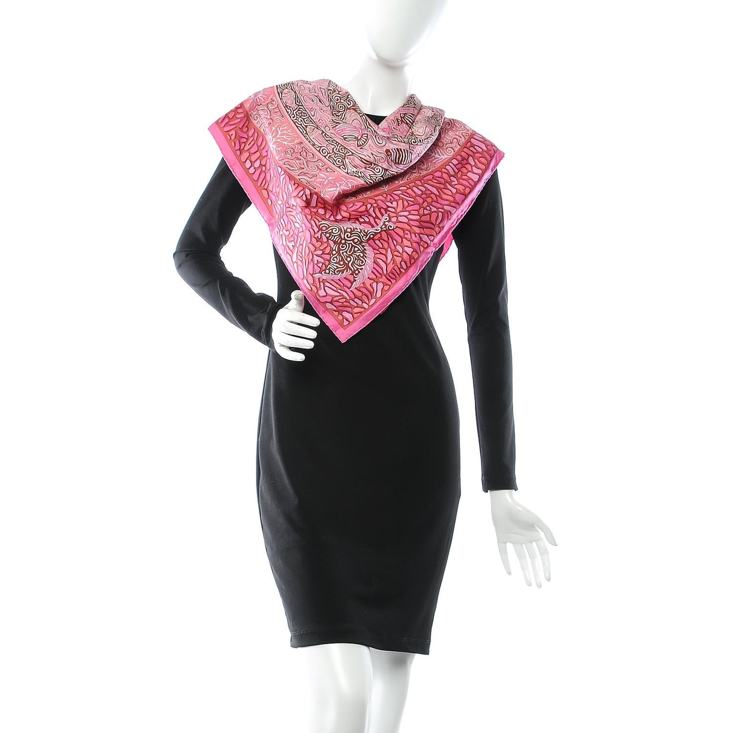Silk La Legende Du Poisson Corail Scarf 90
