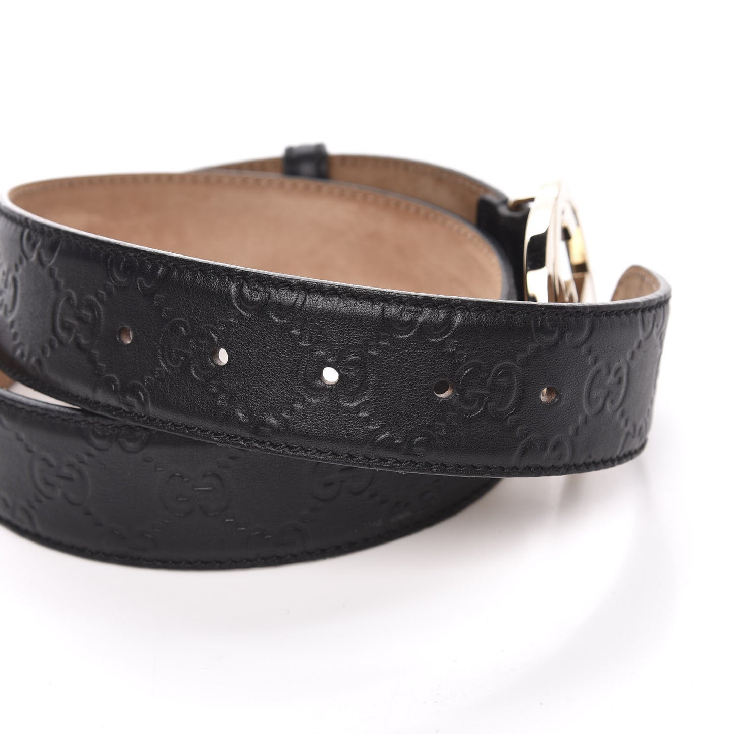Guccissima Interlocking G 40mm Belt 80 32 Black