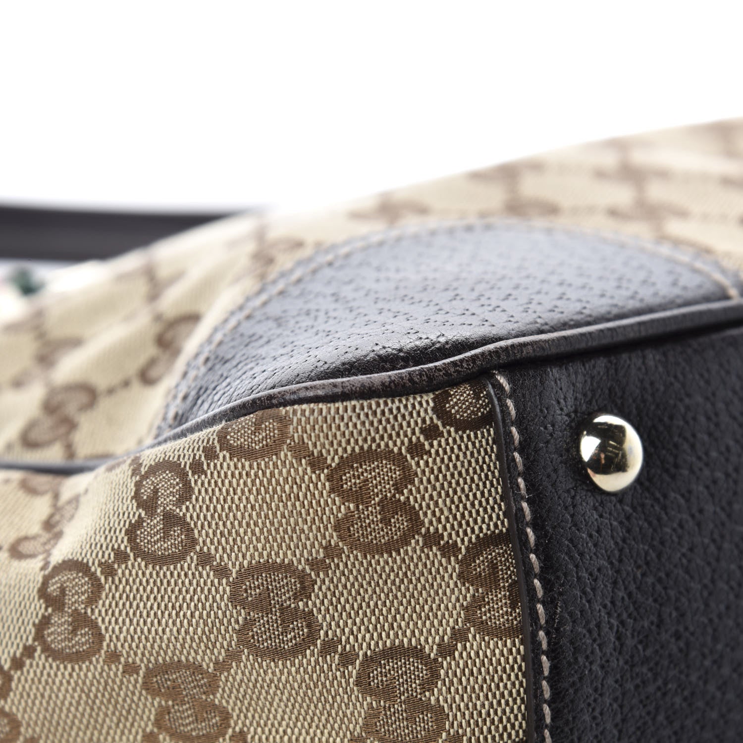 Gucci Monogram Medium Princy Tote Dark Brown 10 of 12