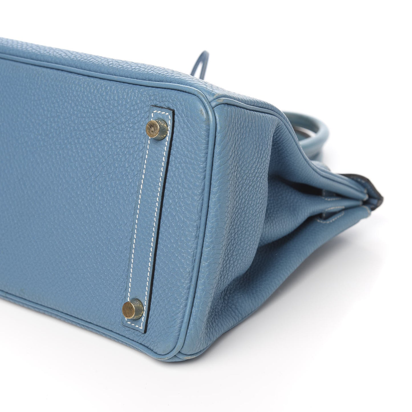 Taurillon Clemence Birkin 30 Blue Jean