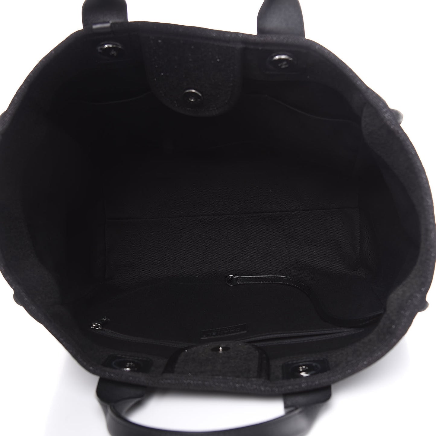 Lurex Boucle Large Deauville Tote Black
