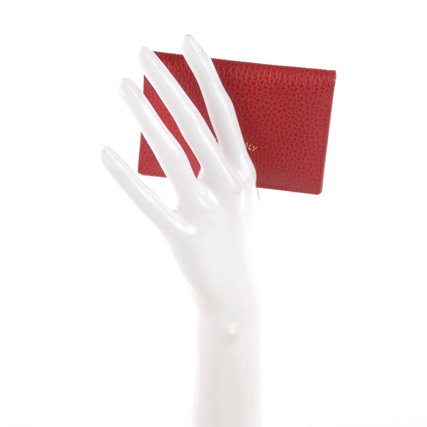 Dollar Calfskin Swing Train Pass Card Case Tabasco