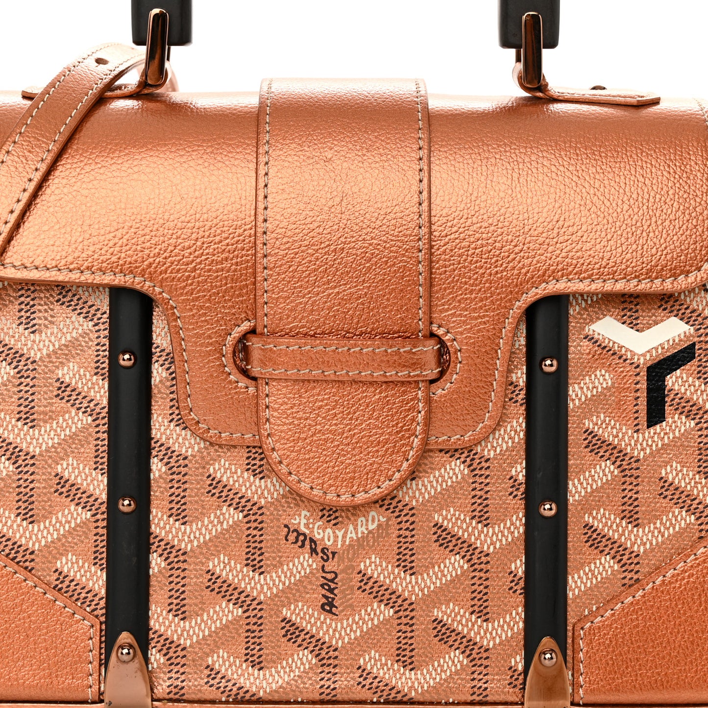 Goyardine Precious Metal Structure Mini Saigon Rose Gold