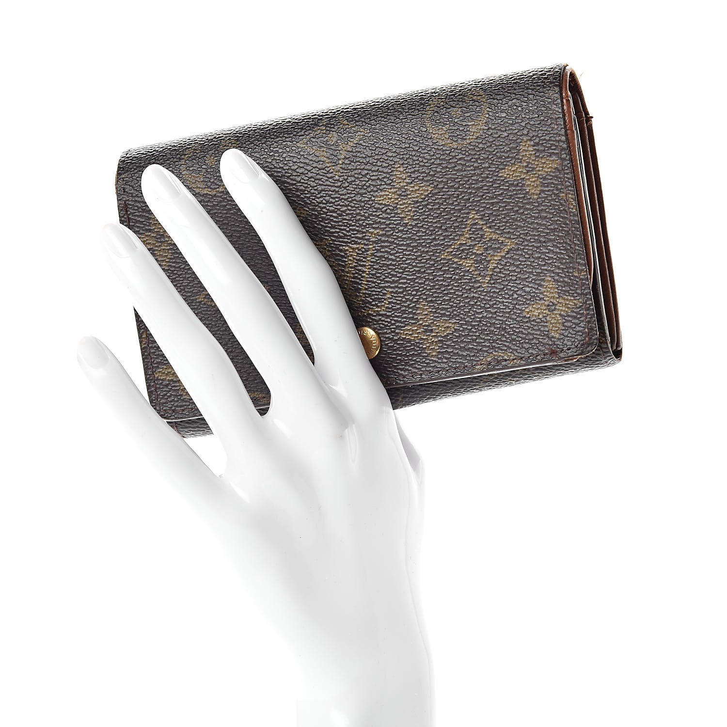 Louis Vuitton Monogram Porte-Monnaie Tresor Wallet 2 of 18