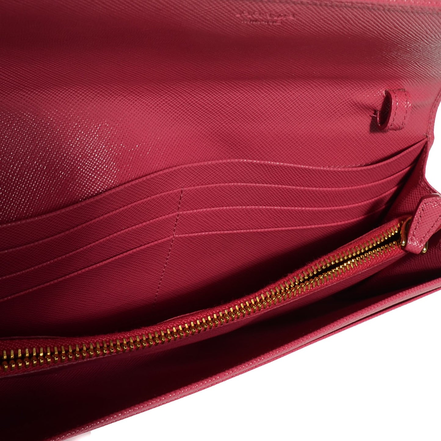 Saffiano Metal Oro Chain Wallet Peonia