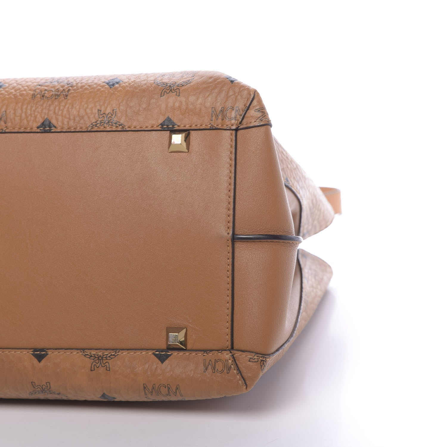 MCM Visetos Large Essential Tote Cognac 13 of 13