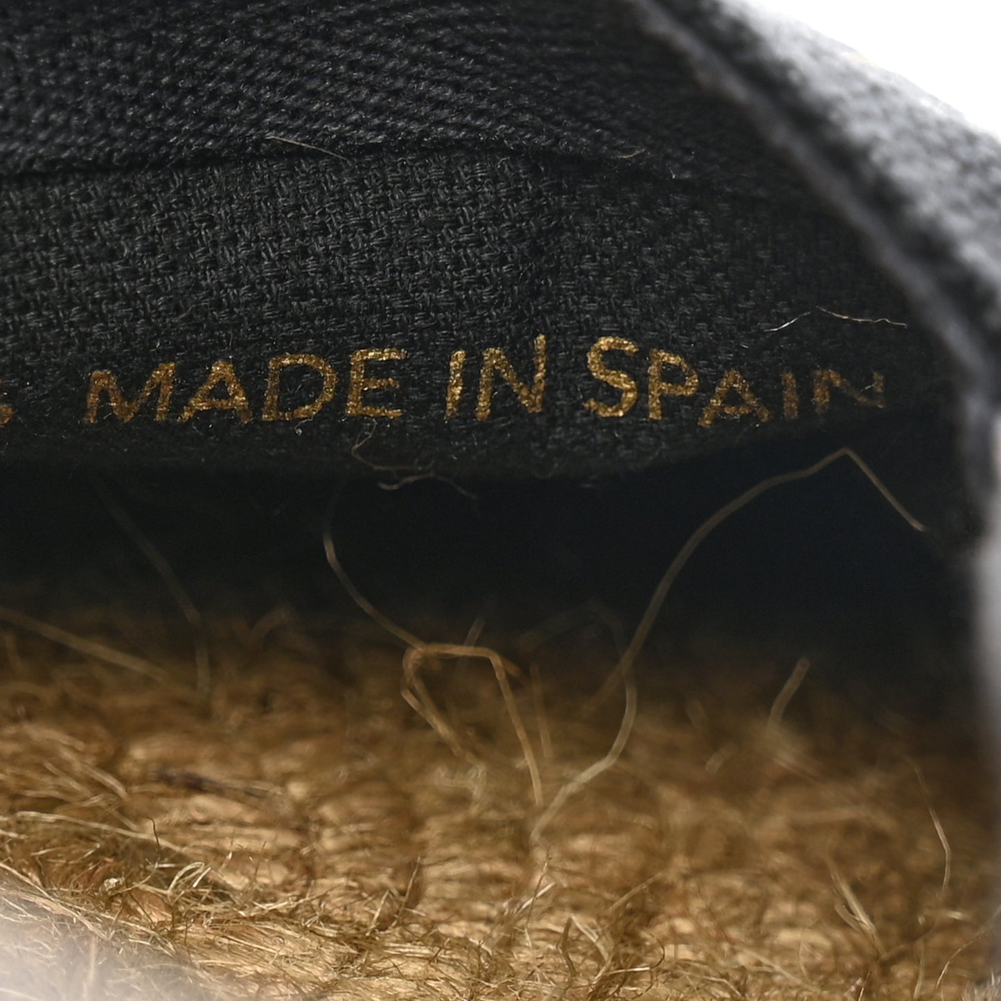 Canvas Nappa Elba Light Logo Embroidered Espadrilles 37 Black