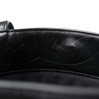 Chanel Calfskin Embossed CC Shoulder Bag Black 13 of 15