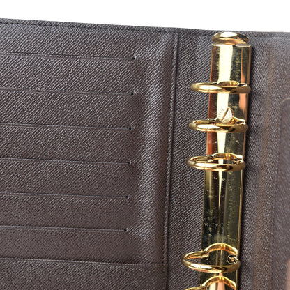 Louis Vuitton Damier Ebene Medium Ring Agenda Cover 8 of 9