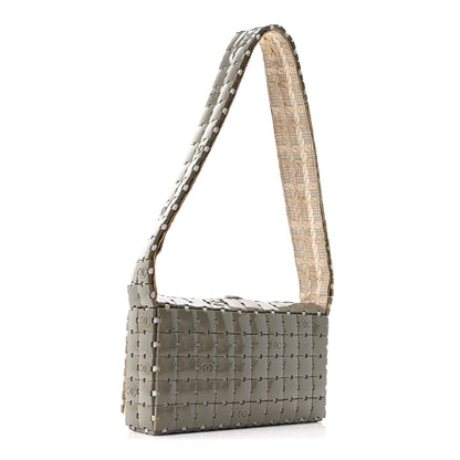 Chanel Tweed Resin Tile Flap Green 3 of 10