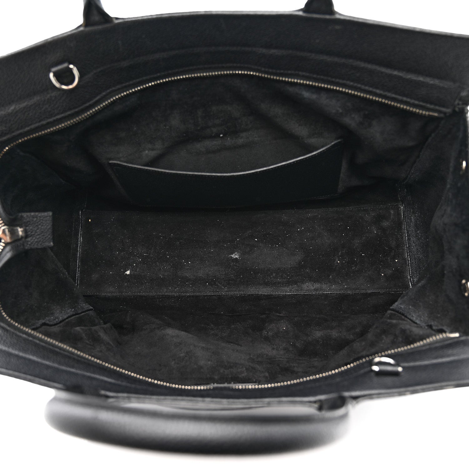 Saint Laurent Grained Calfskin Medium Cabas Rive Gauche Black 8 of 41