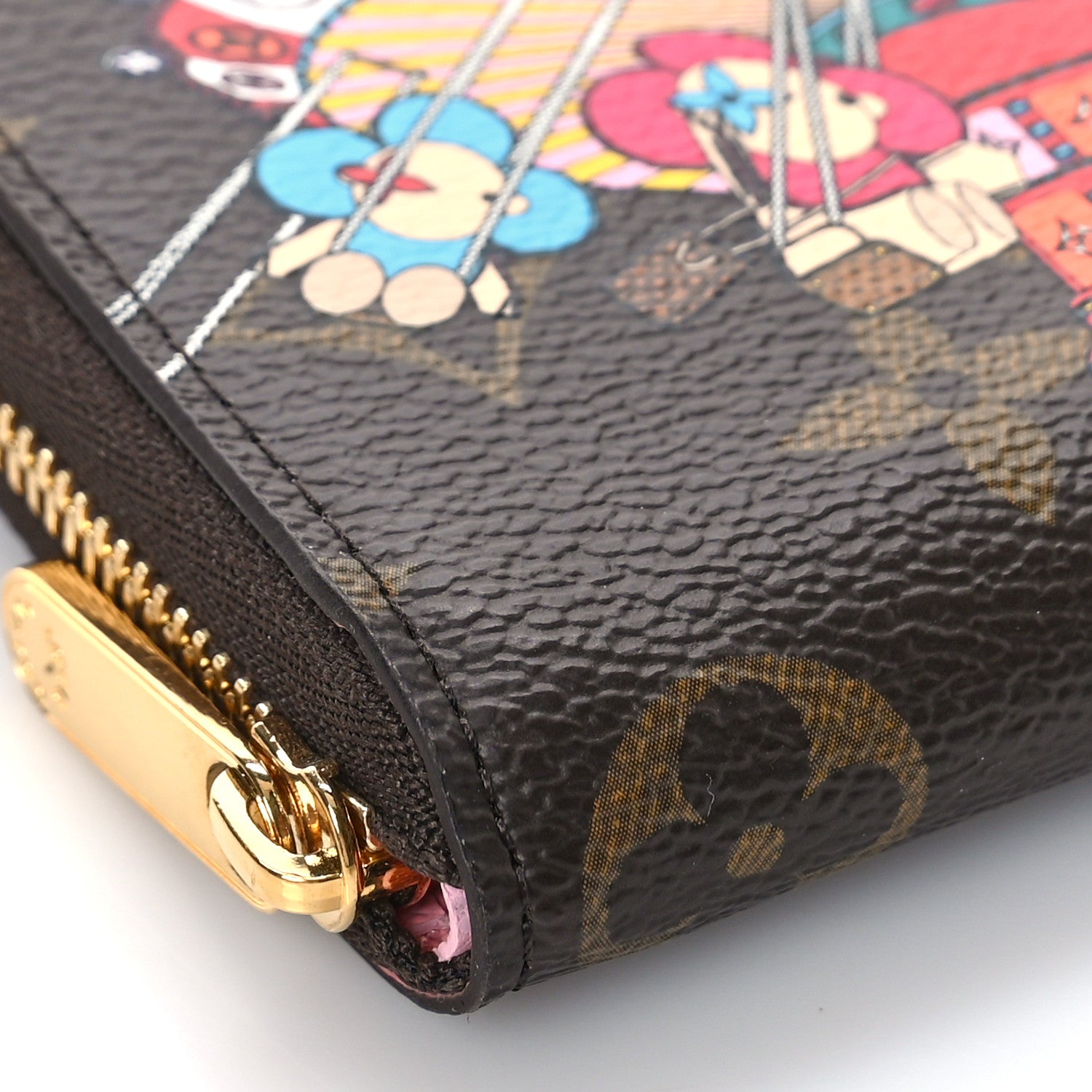 Louis Vuitton Monogram 2020 Christmas Animation Swing Ride Zippy Coin Purse Pink Poppy 7 of 9