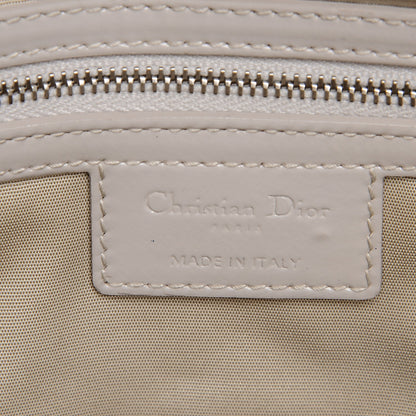 Christian Dior Patent Cannage Large Dior Soft Shopping Tote Light Grey 6 of 9