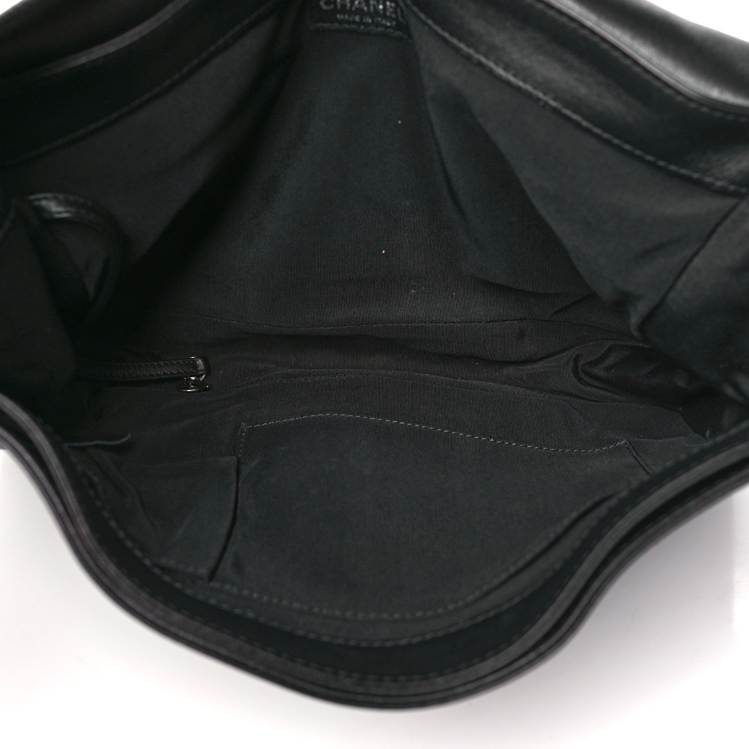 Chanel Calfskin Enchained XL Boy Flap Black 5 of 13