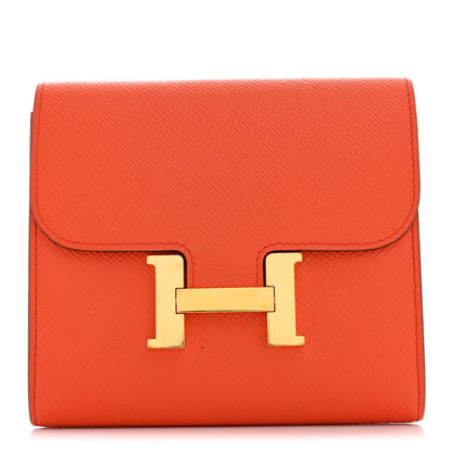 Hermes Epsom Constance Short Wallet Feu 1 of 10