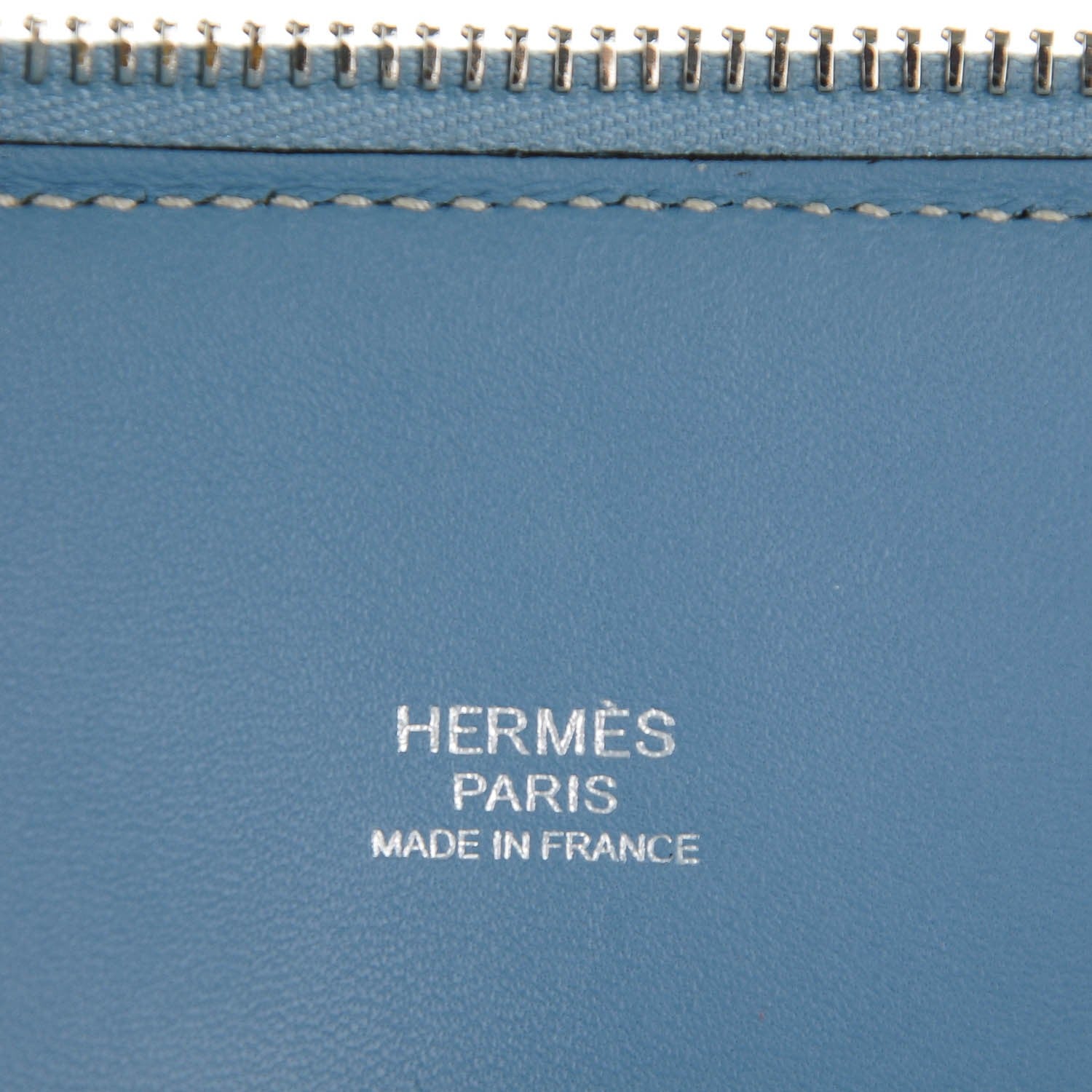 Hermes Taurillon Clemence Bolide 31 Bleu Lin 8 of 8