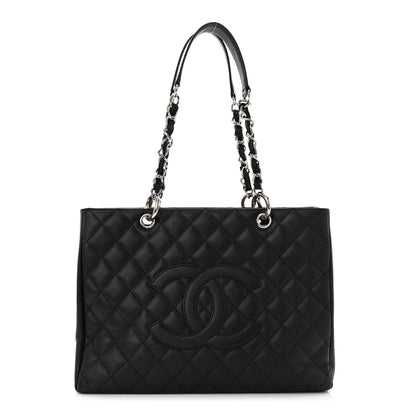 Chanel Caviar Quilted Grand Shopping Tote GST Black 1 of 11