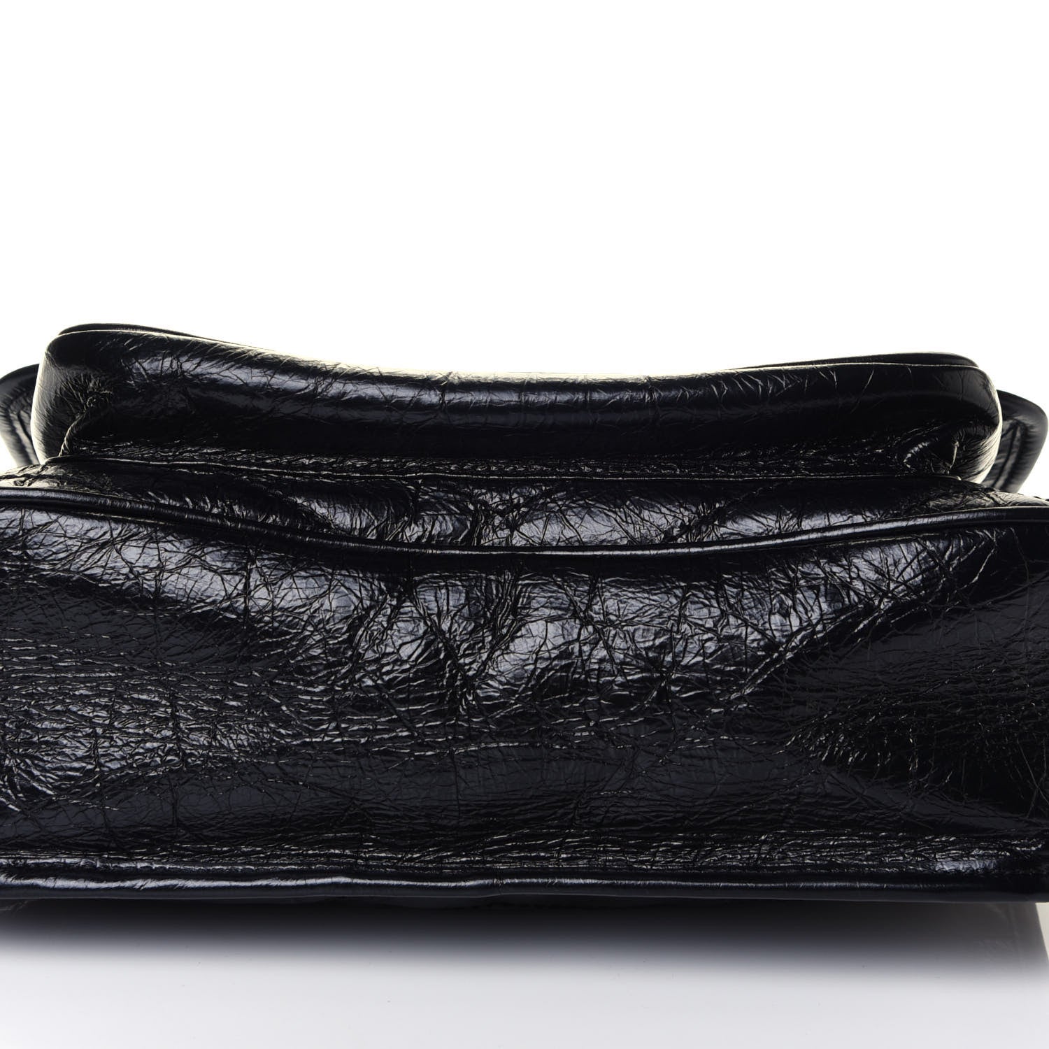 Saint Laurent Crinkled Calfskin Matelasse Monogram Medium Niki Chain Satchel Black 25 of 25