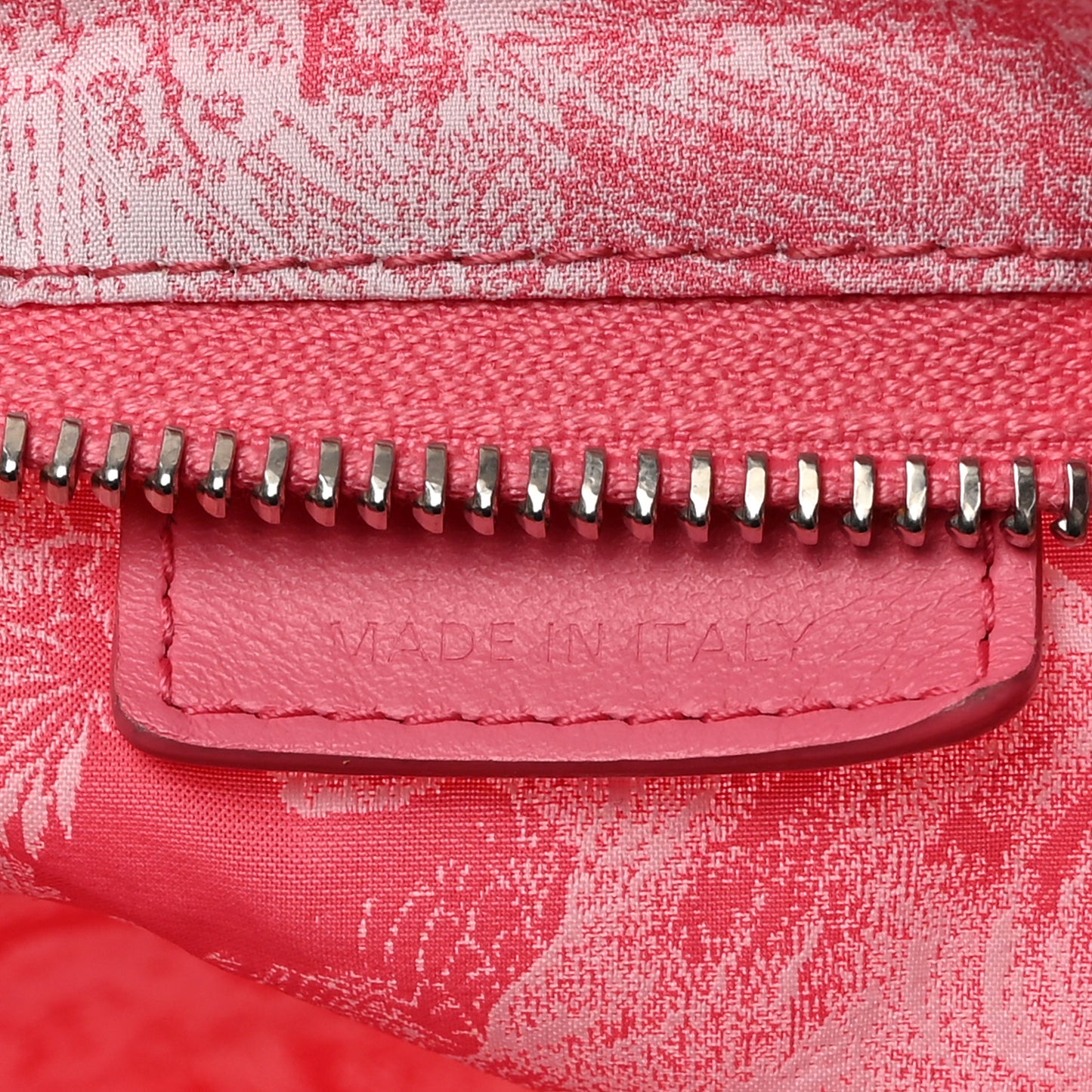 Canvas Embroidered Toile De Jouy Diortravel Zipped Pouch Candy Pink