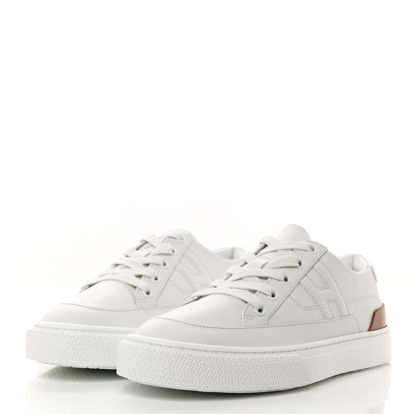Calfskin Deep Sneakers 37 White Naturel