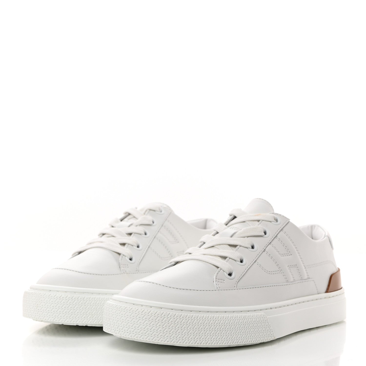 Hermes Calfskin Deep Sneakers 37 White Naturel 3 of 10