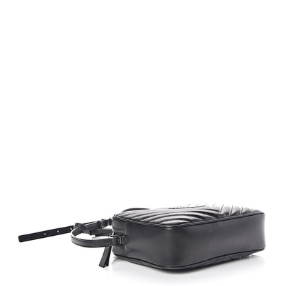 Saint Laurent Calfskin Matelasse Monogram Lou Camera Bag Black 4 of 9