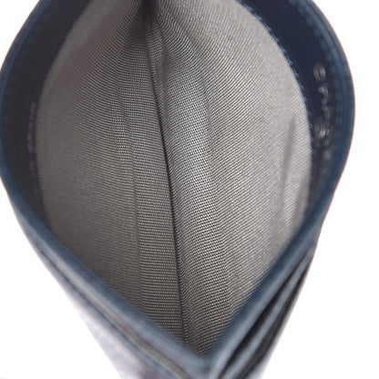 Chanel Caviar Timeless CC Card Holder Wallet Blue 5 of 9